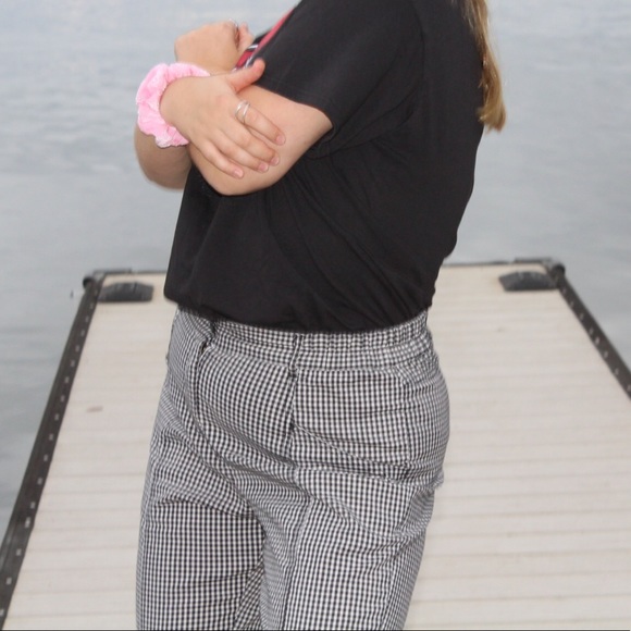 Urban Outfitters Black and White Checked Pants - Picture 3 of 4